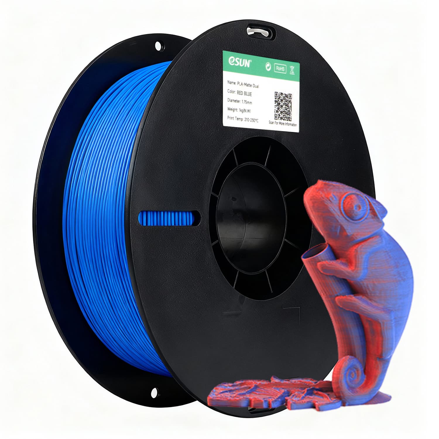 PLA-Matte Dual – Red Blue